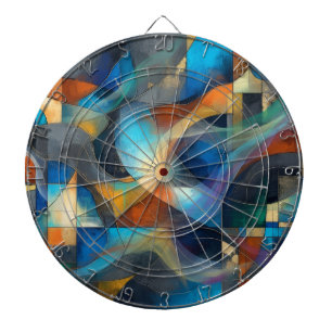 Abstraktes Dartboard Dartscheibe