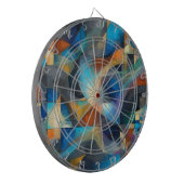Abstraktes Dartboard Dartscheibe (Vorderseite Links)