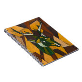 Abstraktes Deer Spiral Notebook Notizblock (Rechte Seite)