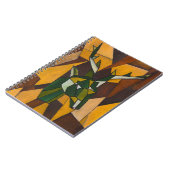 Abstraktes Deer Spiral Notebook Notizblock (Linke Seite)