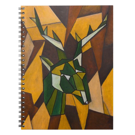 Abstraktes Deer Spiral Notebook Notizblock (Vorderseite)