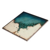 Abstraktes Dekor aus marmorierter Erde Fliese (Seite)