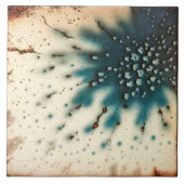 Abstraktes Dekor aus marmorierter Erde Fliese (Vorderseite)