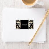 Abstraktes dekoratives Cat Address Labe Adressaufkleber (Insitu)