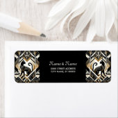 Abstraktes dekoratives Cat Rücksendeadresse Labe (Insitu)