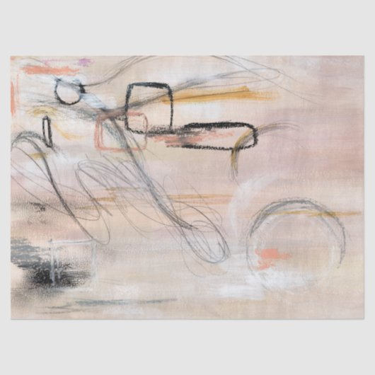 Abstraktes Dekoupage Tissue Paper Seidenpapier (Vorderseite)