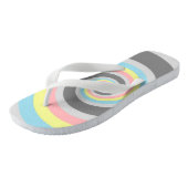 Abstraktes Demiflux-Flag Badesandalen (Schrägansicht)