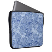 Abstraktes Denim-Taschen-Muster Nahtloses Muster Laptopschutzhülle (Vorne Rechts)
