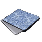 Abstraktes Denim-Taschen-Muster Nahtloses Muster Laptopschutzhülle (Vorne Knopf)