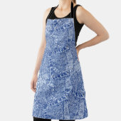 Abstraktes Denim-Taschen-Muster Nahtloses Muster Schürze (InSitu)