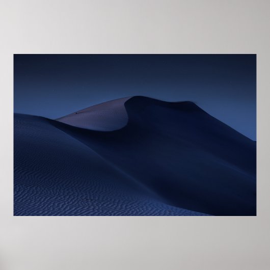 ABSTRAKTES DESERT AM NACHT POSTER (Vorne)