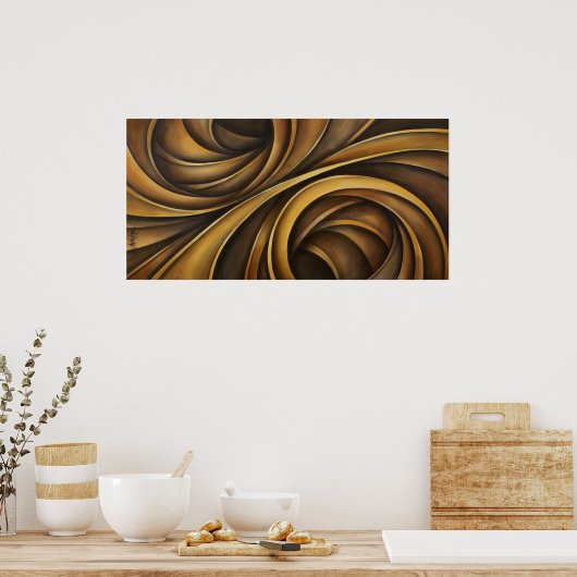 Abstraktes Design 1 Poster (Küche)