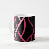 Abstraktes Design 2 Kaffeetasse (Vorderseite Links)