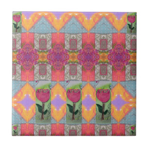 Abstraktes Design 3 Fliese