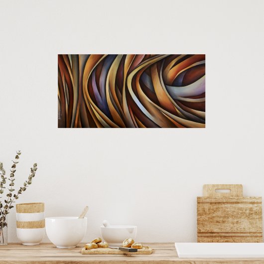 Abstraktes Design 3 Poster (Küche)