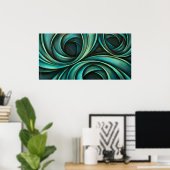 Abstraktes Design 4 Poster (Heimbüro)