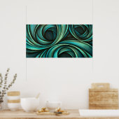 Abstraktes Design 4 Poster (Küche)