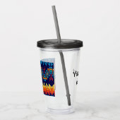 Abstraktes Design Acryltrinkbecher (Links)