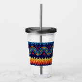 Abstraktes Design Acryltrinkbecher (Vorderseite)