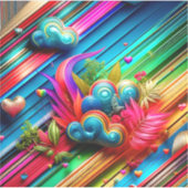 Abstraktes Design Aufkleber (Vorderseite)