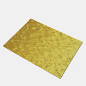 Abstraktes Design aus Gold und Gelb Fußmatte (Schrägansicht)