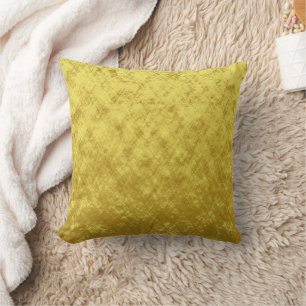 Abstraktes Design aus Gold und Gelb Kissen