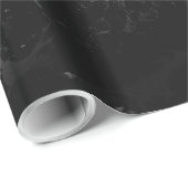 Abstraktes Design aus schwarzem Marmor Geschenkpapier (Rolleneckpunkt)