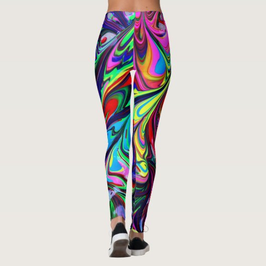 Abstraktes Design aus Wild und Crazy Leggings (Rückseite)