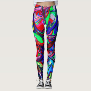 Abstraktes Design aus Wild und Crazy Leggings