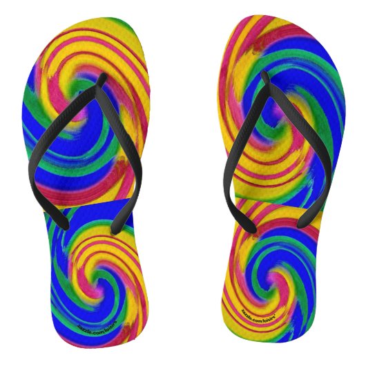 Abstraktes Design Badesandalen (Fußbett)