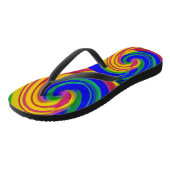 Abstraktes Design Badesandalen (Schrägansicht)