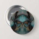 Abstraktes Design Beängstigende Maskierung Button (Vorne & Hinten)