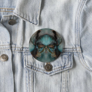 Abstraktes Design Beängstigende Maskierung Button