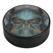 Abstraktes Design Beängstigende Maskierung Eishockey Puck (3/4)