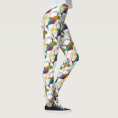 Abstraktes Design Bio Bumerangformen Leggings (Rechts)