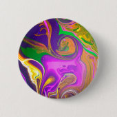 Abstraktes Design-Button "Lila Affe"/ Button (Vorderseite)