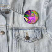 Abstraktes Design-Button "Lila Affe"/ Button (Beispiel)