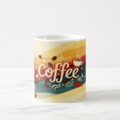 Abstraktes Design der erdigen Kaffee-Tasse Kaffeetasse (Mittel)