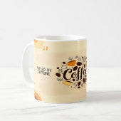 Abstraktes Design der erdigen Kaffee-Tasse Kaffeetasse (Vorderseite Links)