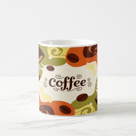 Abstraktes Design der erdigen Kaffee-Tasse Kaffeetasse (Mittel)