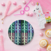 Abstraktes Design der Farben für den industriellen Pappteller (Party)