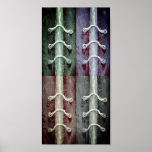 Abstraktes Design der Farben für den industriellen Poster