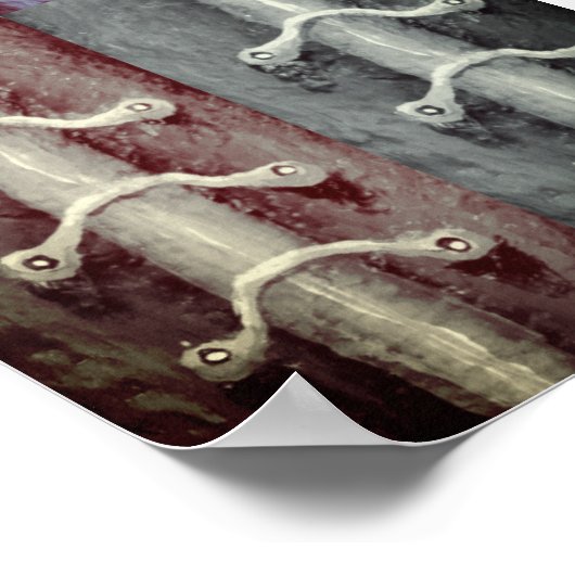 Abstraktes Design der Farben für den industriellen Poster (Ecke)