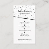 Abstraktes Design der Logo-Ohrenkarte Visitenkarte (Rückseite)