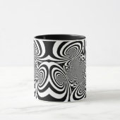 Abstraktes Design der optischen Illusion Tasse (Zentrum)