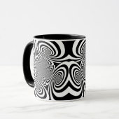 Abstraktes Design der optischen Illusion Tasse (Vorderseite Links)