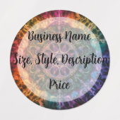 Abstraktes Design der Rainbow Fire Etiketten (Design 1)