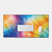 Abstraktes Design der Regenbogenfarben Schreibtischunterlage (Tastatur & Maus)