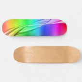 Abstraktes Design der Regenbogenfarben Skateboard (Horizontal)