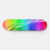 Abstraktes Design der Regenbogenfarben Skateboard (Horizontal)